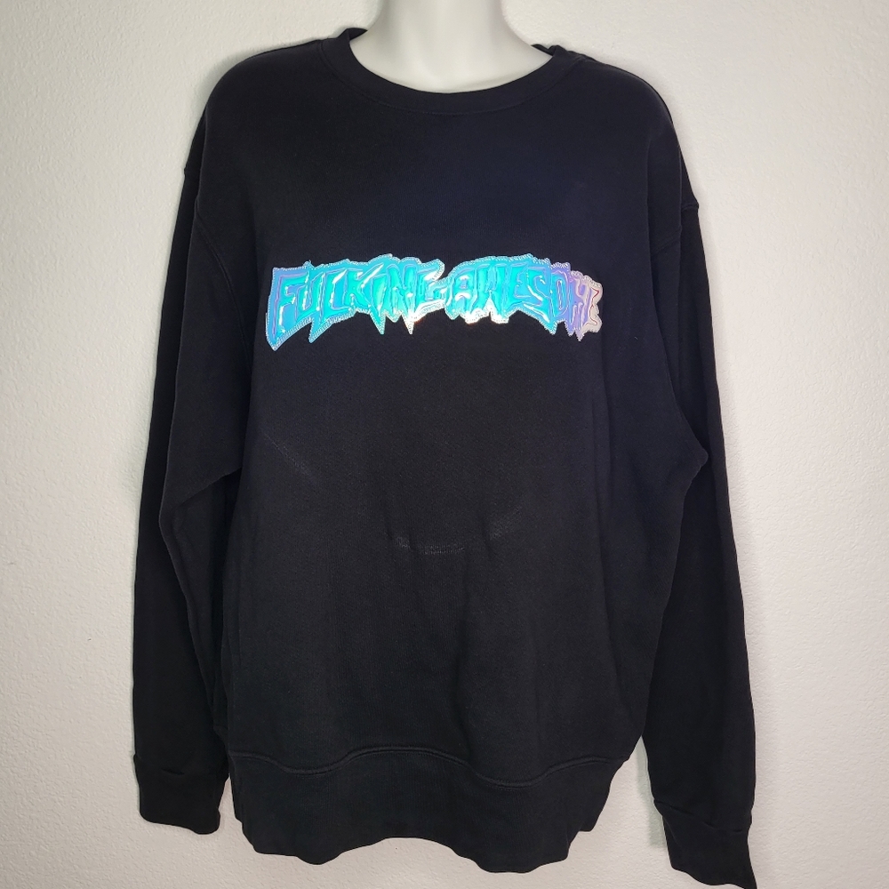 FA fuckingawesome Crewneck with Irradescent Logo size Medium